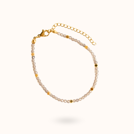 Smoky Quartz Bracelet Gold