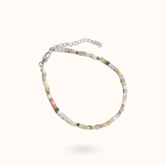 Indian Agate Bracelet Silver