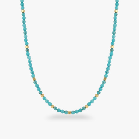 Türkis Choker Gold