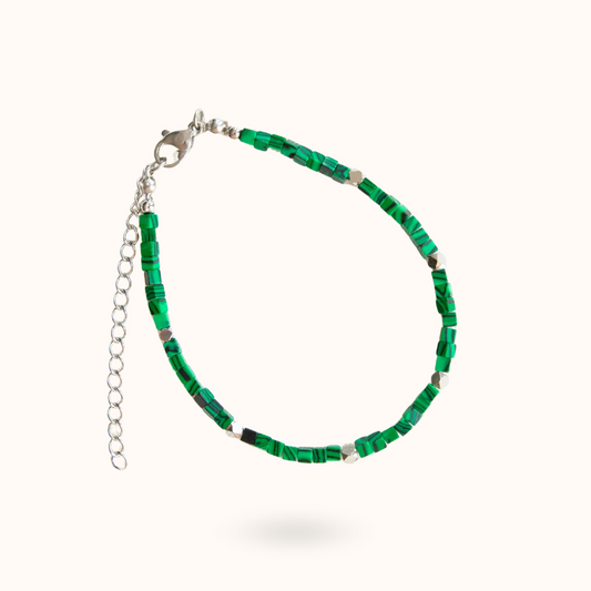 Malachite Bracelet Silver
