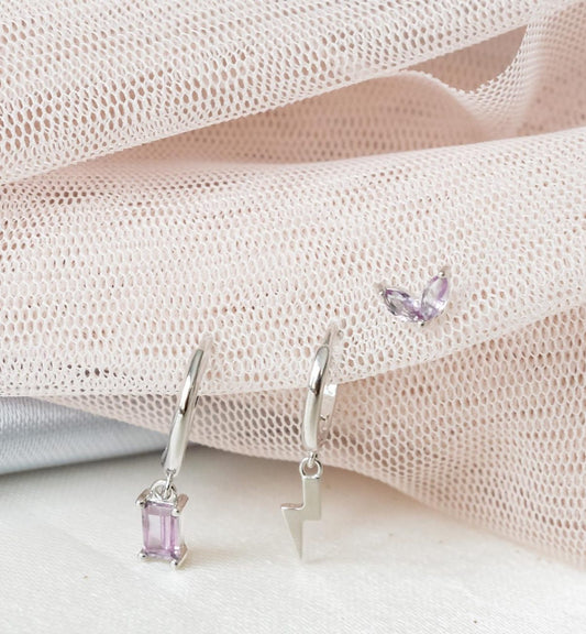 Purple Wing Stud Gold