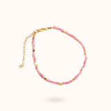 Rhodonit Armband Gold