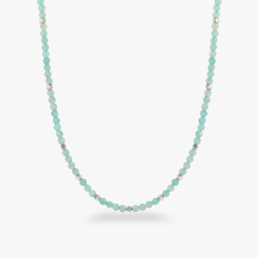 Amazonit Choker Silber