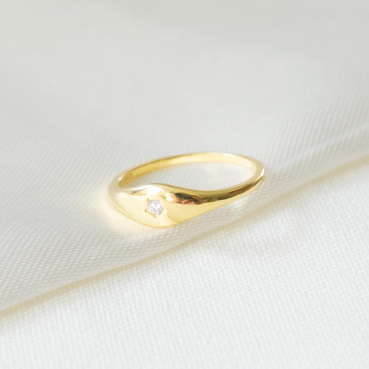 Shiny Star Ring Goud