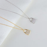 Shiny Lock Necklace