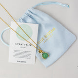 Aventurijn Embrace Ketting Goud