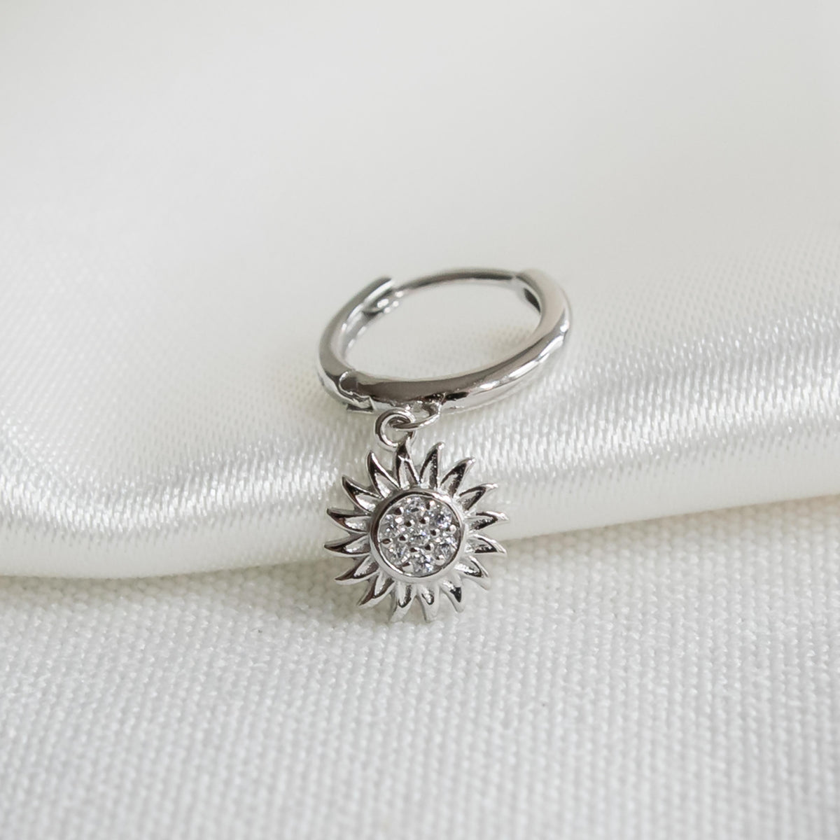 Sparkling Sun Earring Silver