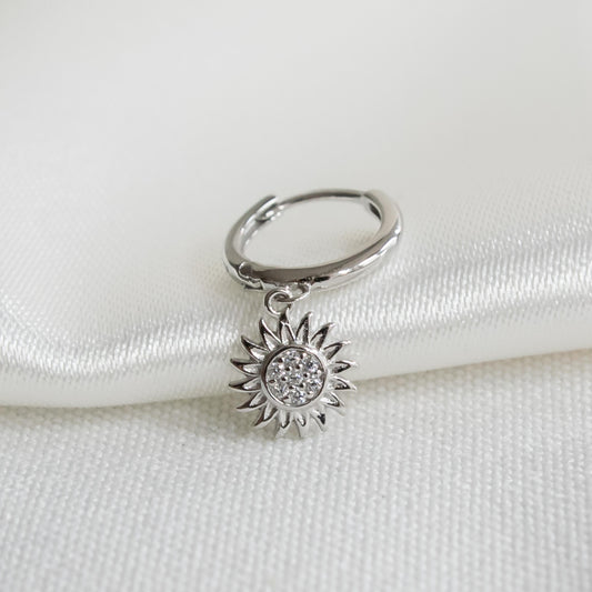 Sparkling Sun Earring Silver