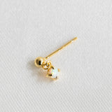 Opaal Ball Stud Goud