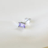 Purple Square Stud