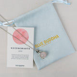 Rose Quartz Embrace Necklace Silver