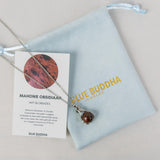 Mahonie Obsidiaan Embrace Ketting Zilver