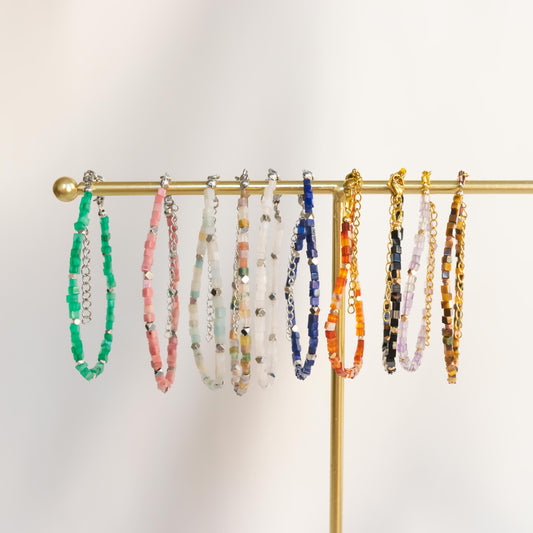 Rhodoniet Armband Goud