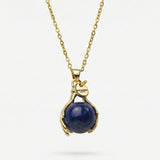 Lapislazuli Embrace Halskette Gold