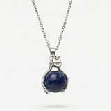 Lapislazuli Embrace Halskette Silber