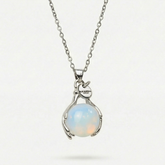 Opaliet Embrace Ketting Zilver