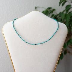 Gemstone Choker Turquoise (Spirituality) Silver