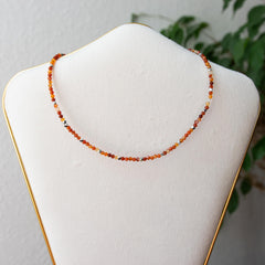 Gemstone Choker Carnelian (Motivation) Silver