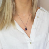 Amethyst Embrace Ketting Zilver