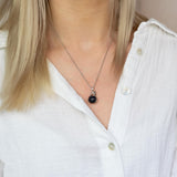 Blauw Zand Embrace Ketting Zilver