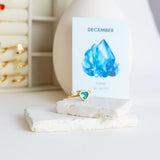 December Geboortesteen Hart Ring - Topaas