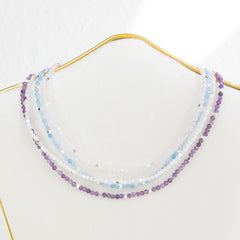 Gemstone Choker Aquamarine (Clarity) Silver