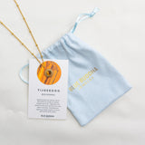 Sun Gemstone Ketting Tijgeroog Goud